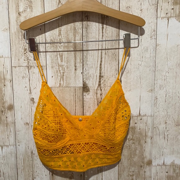 Free People Other - Free People yellow lace bralette